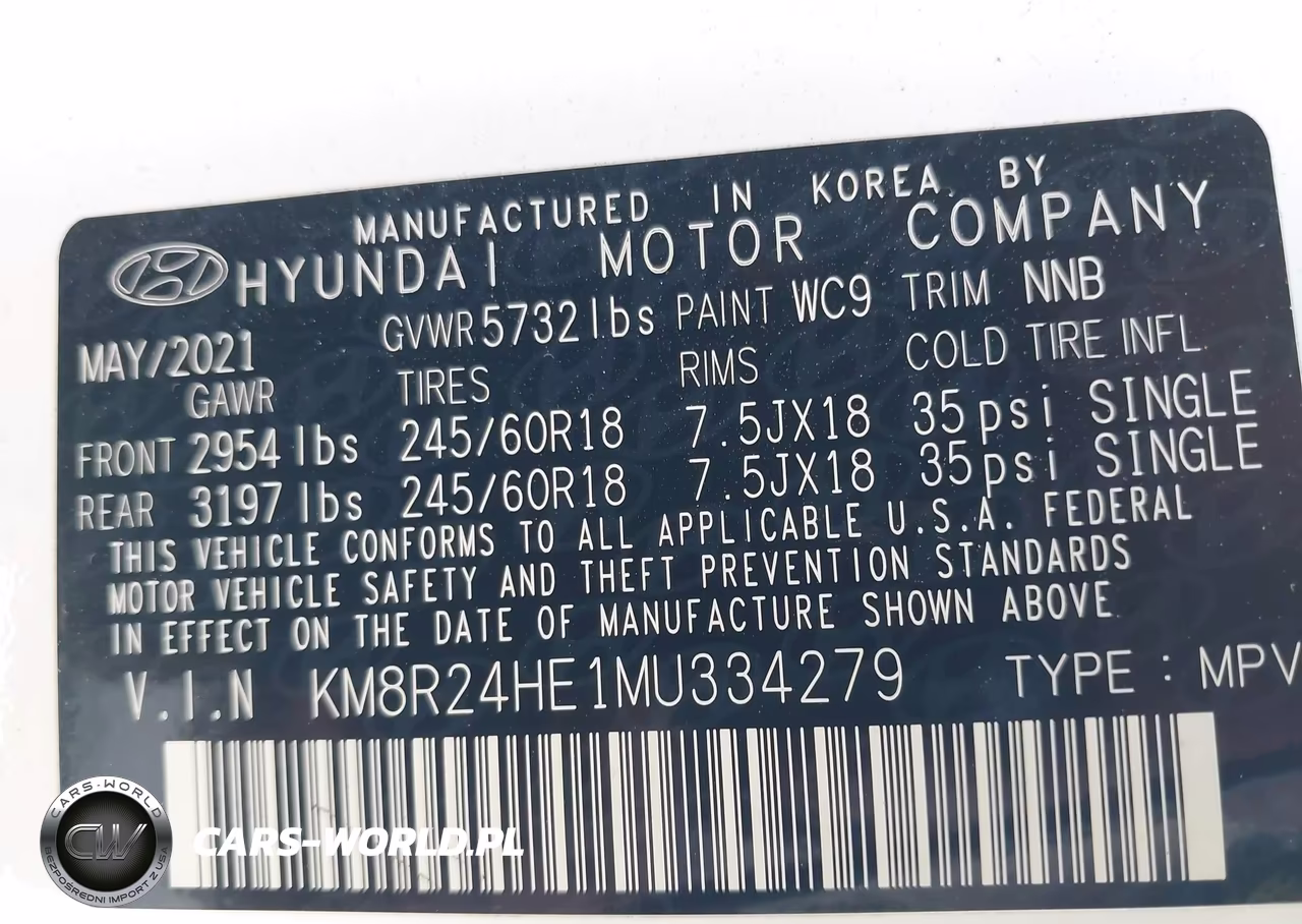 2021 Hyundai Palisade Sel VIN:KM8R24HE1MU334279 - 9