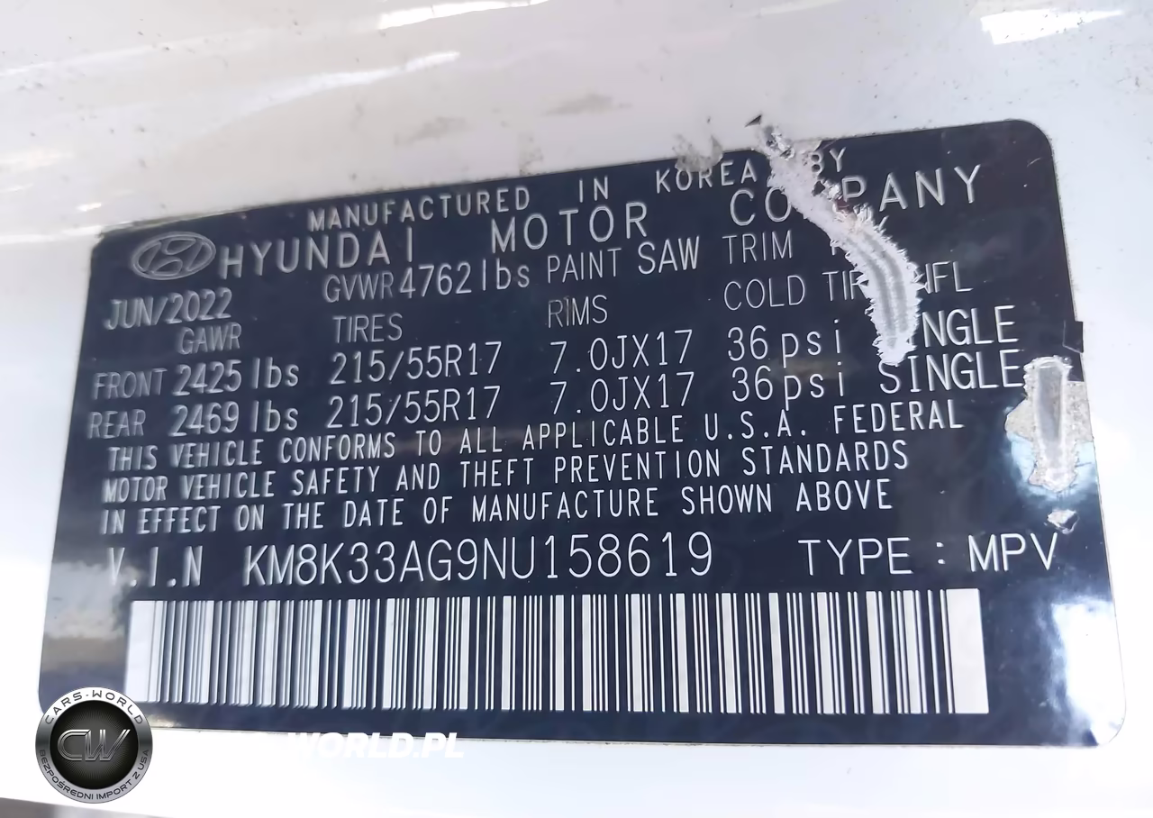2022 Hyundai Kona Electric Sel VIN:KM8K33AG9NU158619 - 9