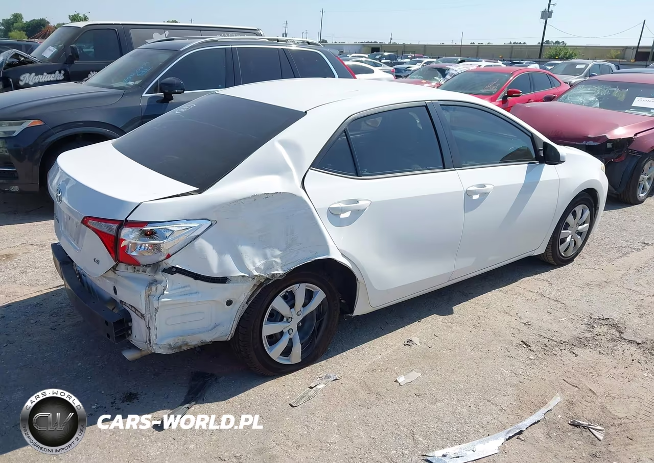 2016 Toyota Corolla Le VIN:5YFBURHE1GP408346 - 4