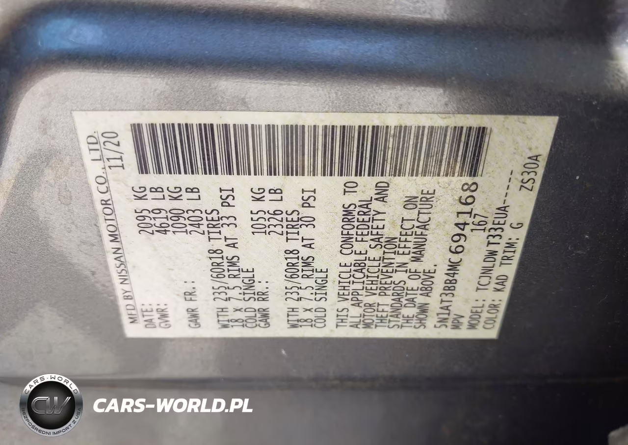 2021 Nissan Rogue Sv Intelligent Awd VIN:5N1AT3BB4MC694168 - 9