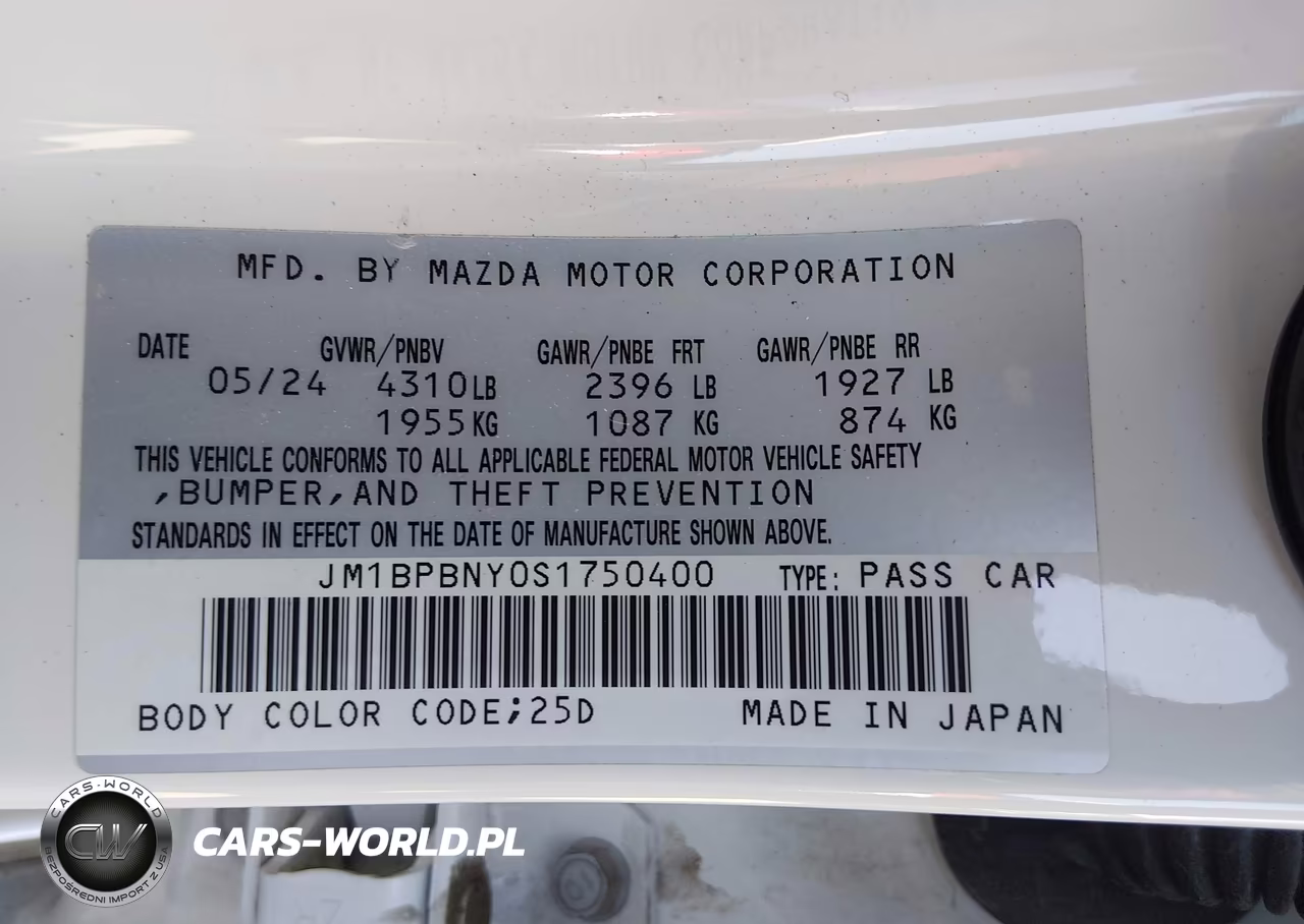 2025 Mazda Mazda3 2.5 Turbo Premium Plus VIN:JM1BPBNY0S1750400 - 9