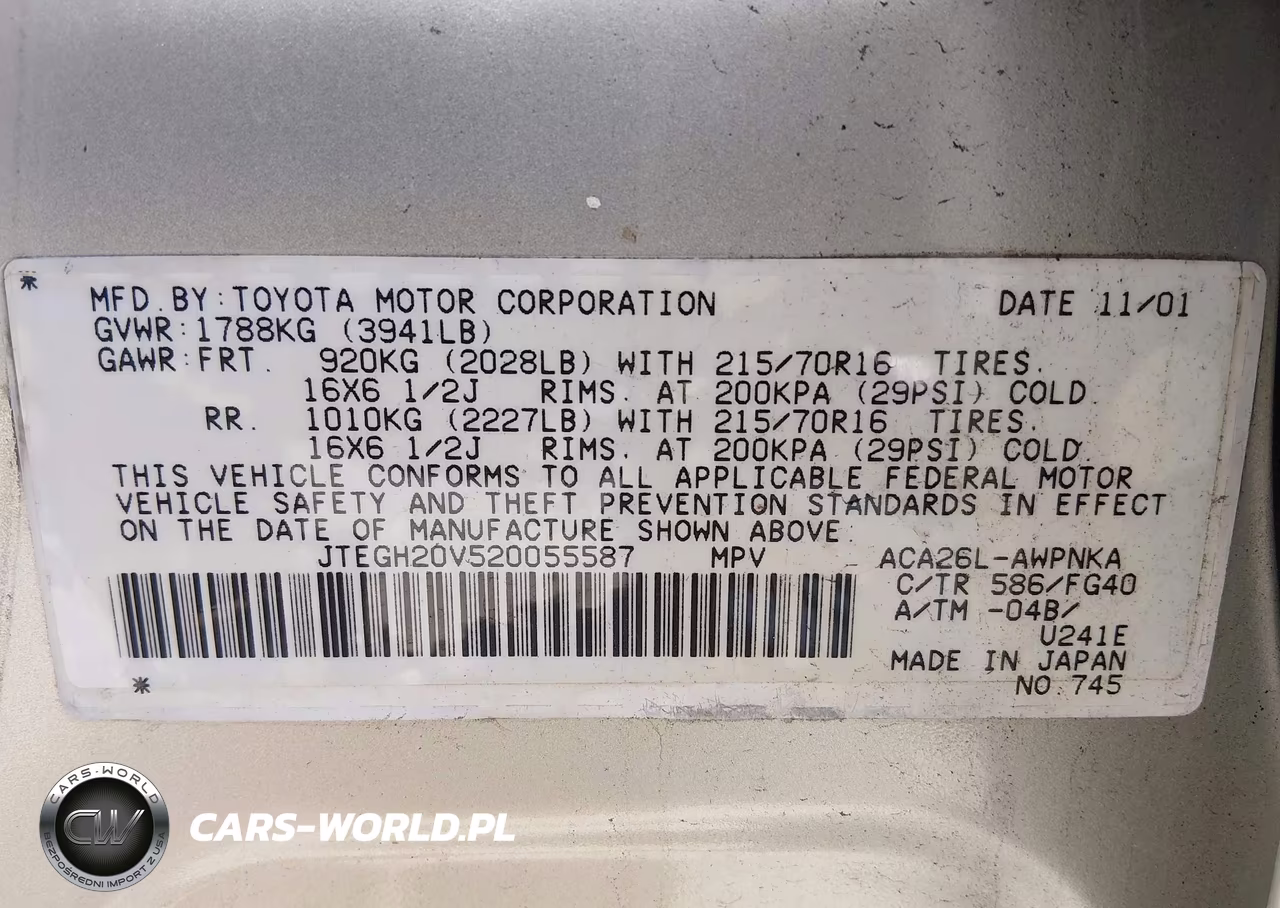 2002 Toyota Rav4 VIN:JTEGH20V520055587 - 9