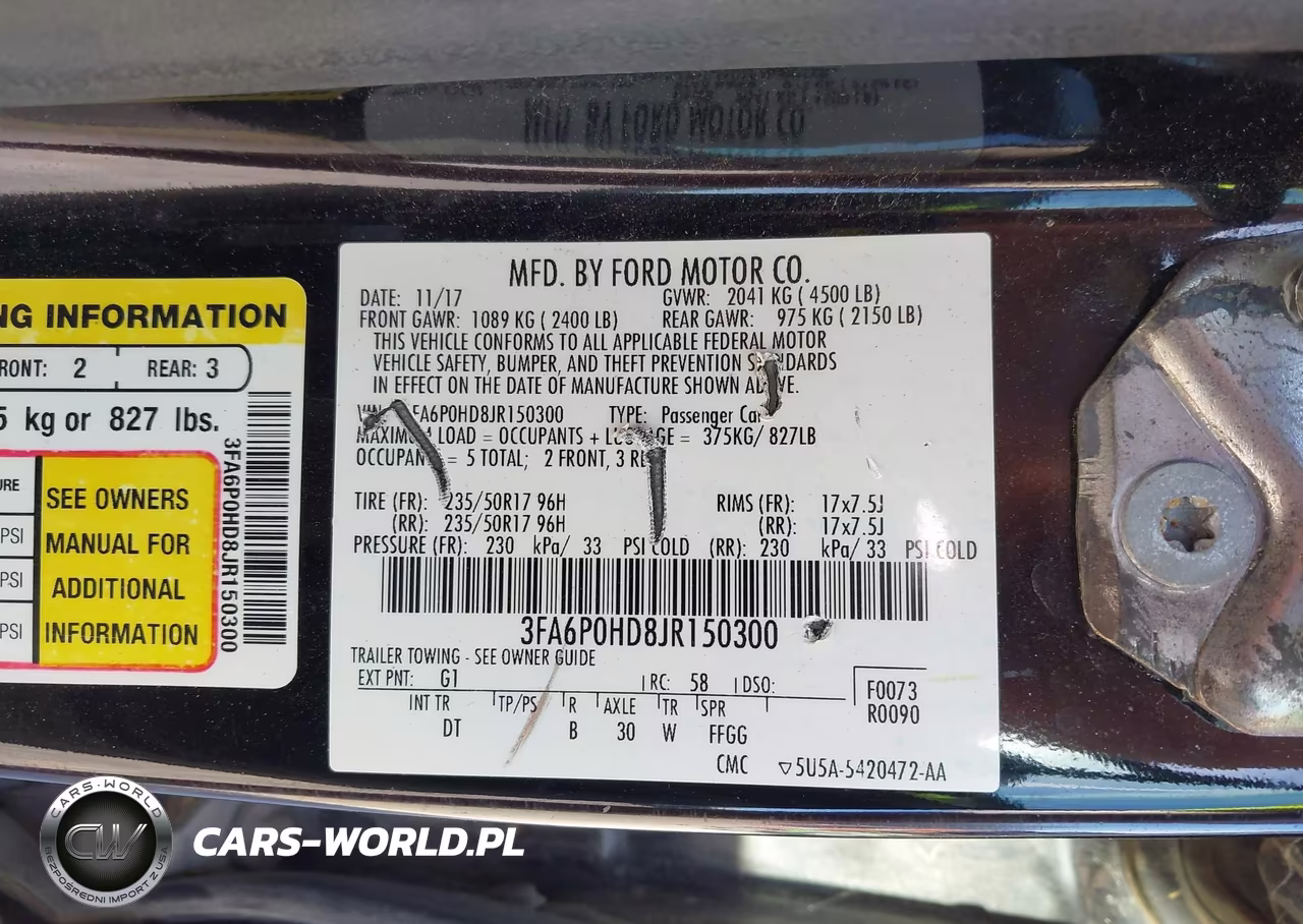 2018 Ford Fusion Se VIN:3FA6P0HD8JR150300 - 9