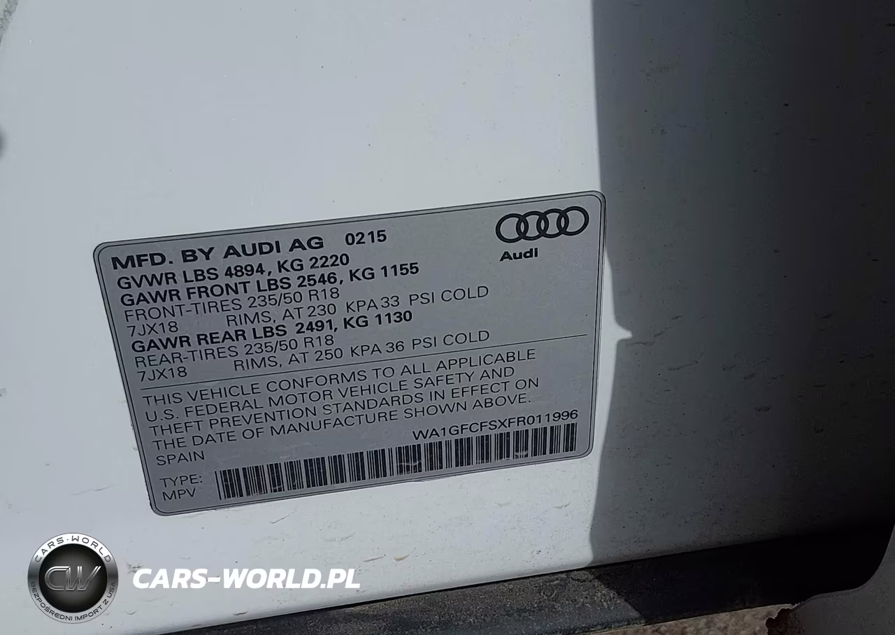 2015 Audi Q3 2.0T Premium Plus VIN:WA1GFCFSXFR011996 - 9
