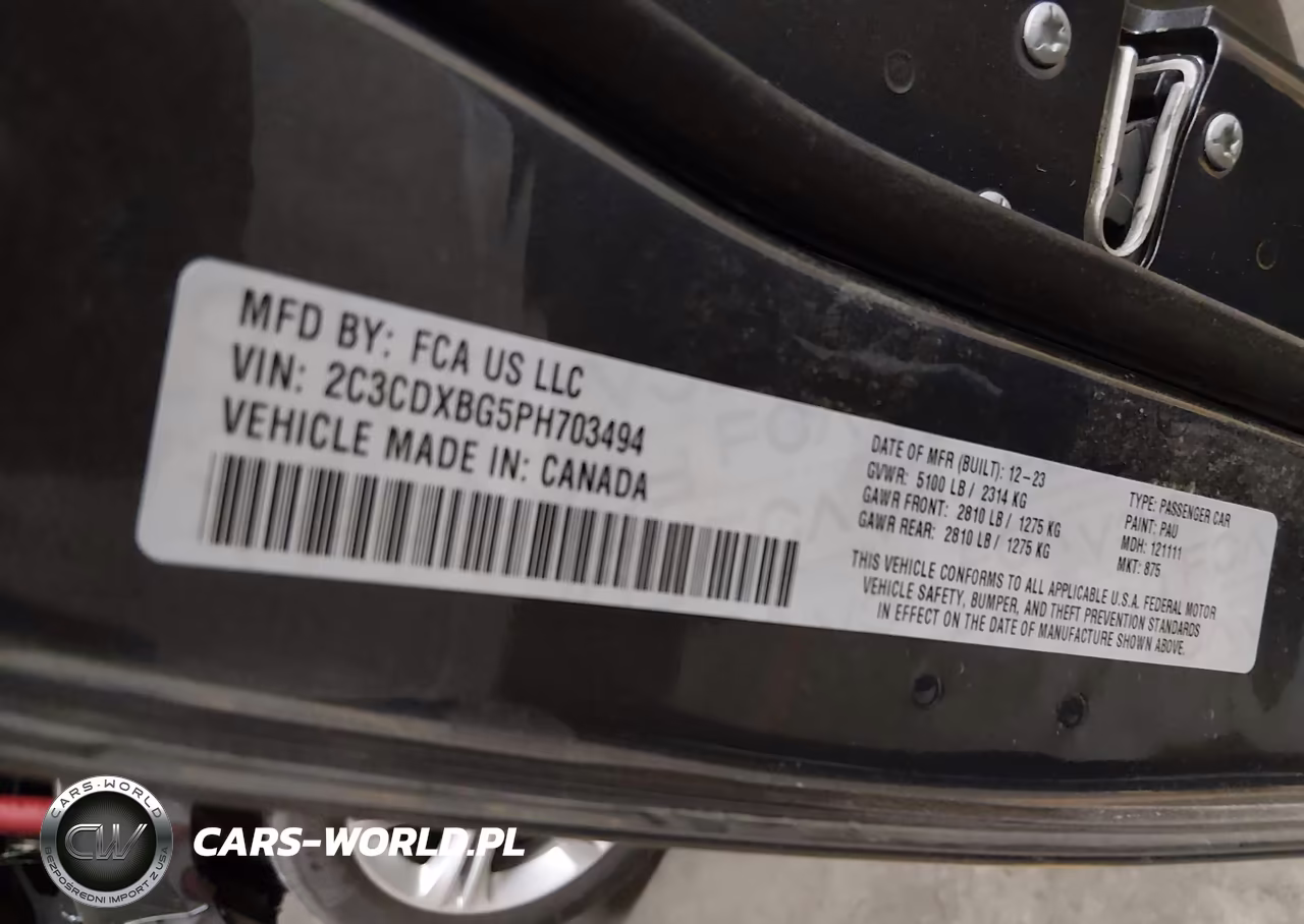 2023 Dodge Charger Sxt VIN:2C3CDXBG5PH703494 - 9