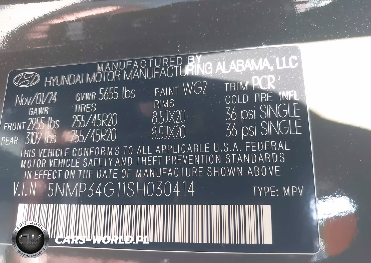 2025 Hyundai Santa Fe Hybrid Limited VIN:5NMP34G11SH030414 - 9