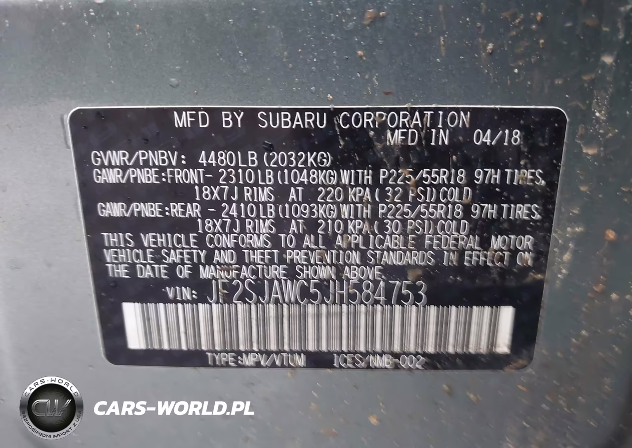 2018 Subaru Forester 2.5I Touring VIN:JF2SJAWC5JH584753 - 9