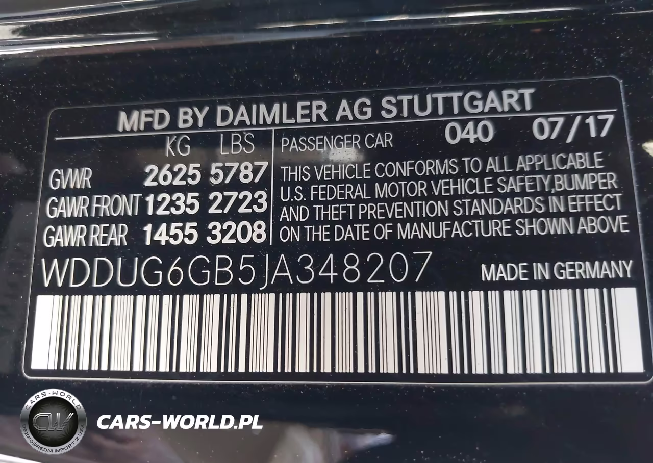 2018 Mercedes-Benz S 450 VIN:WDDUG6GB5JA348207 - 9
