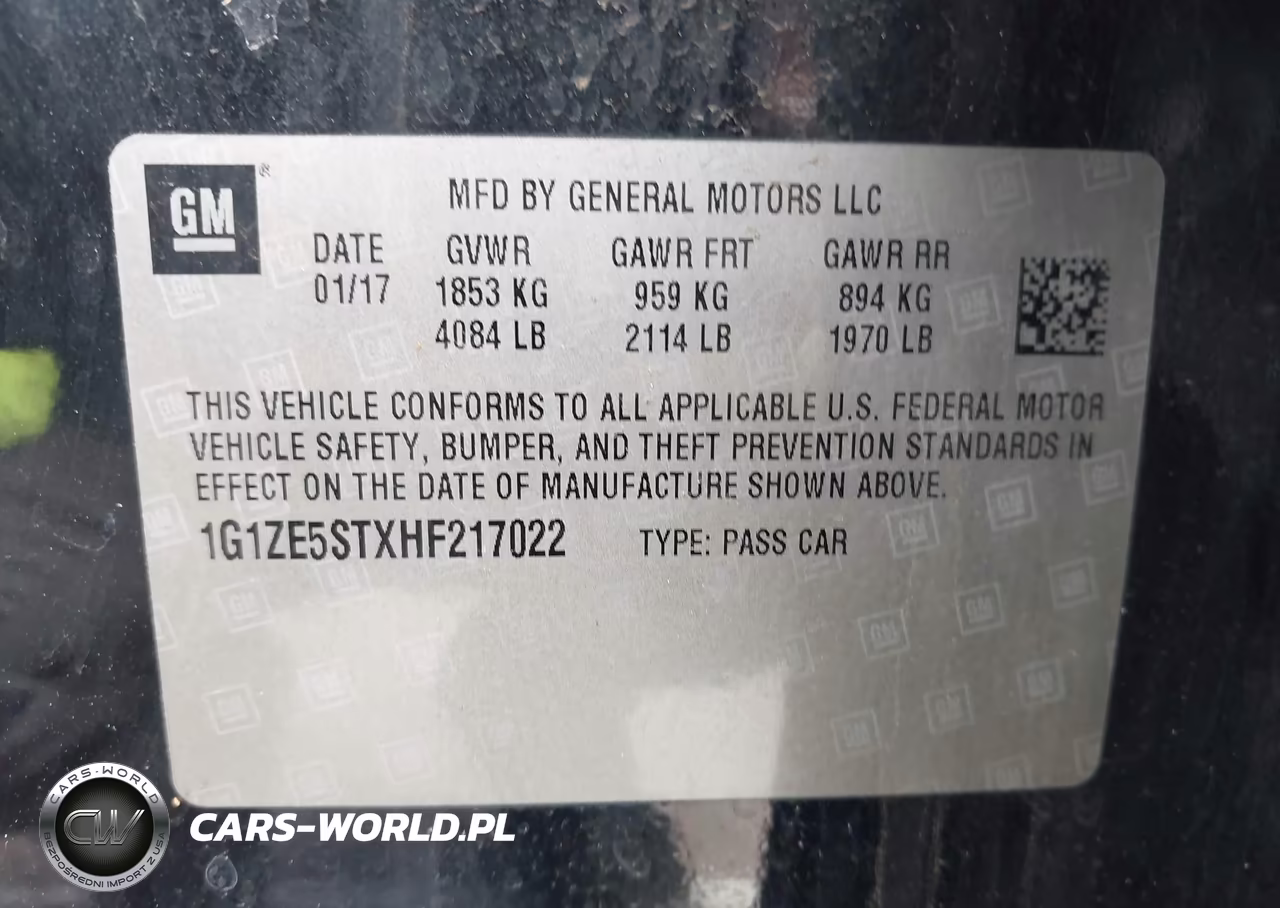 2017 Chevrolet Malibu 1Lt VIN:1G1ZE5STXHF217022 - 9