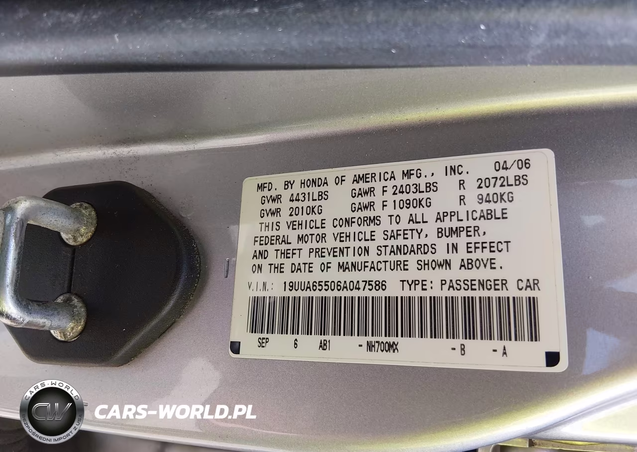 2006 Acura Tl VIN:19UUA65506A047586 - 9