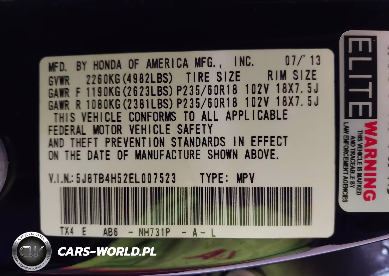 2014 Acura Rdx VIN:5J8TB4H52EL007523 - 9