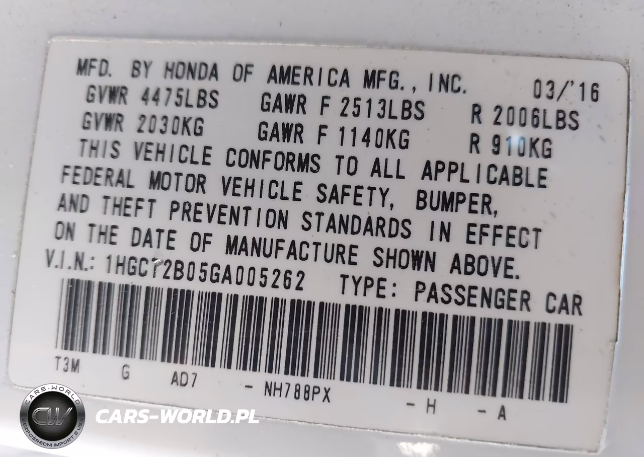 2016 Honda Accord Touring VIN:1HGCT2B05GA005262 - 9