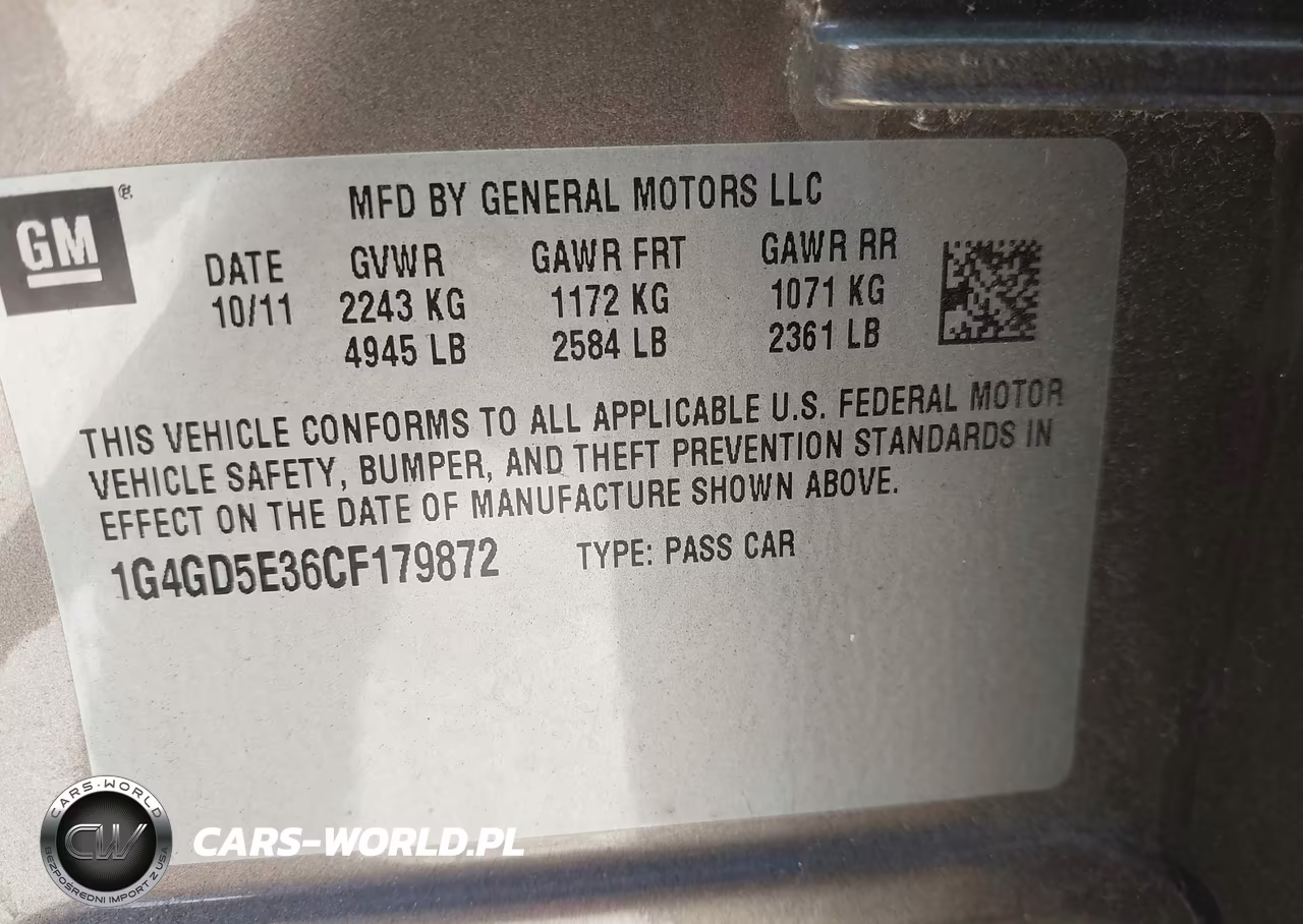 2012 Buick Lacrosse Premium 1 Group VIN:1G4GD5E36CF179872 - 9