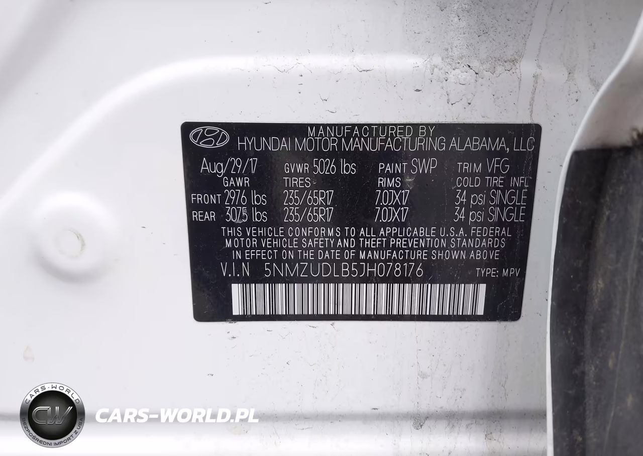 2018 Hyundai Santa Fe Sport 2.4L VIN:5NMZUDLB5JH078176 - 9