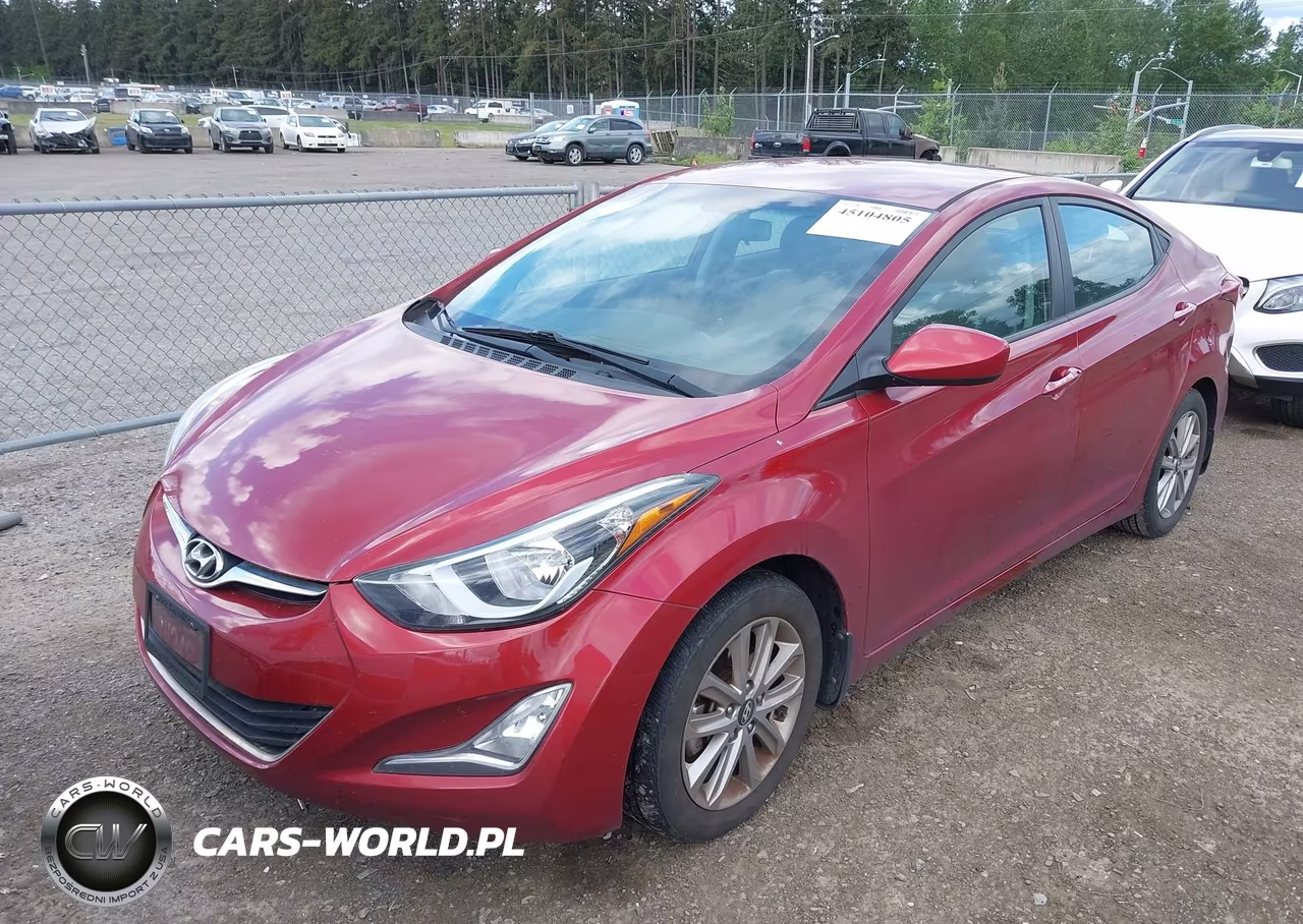 2015 Hyundai Elantra Se VIN:5NPDH4AE9FH592814 - 2