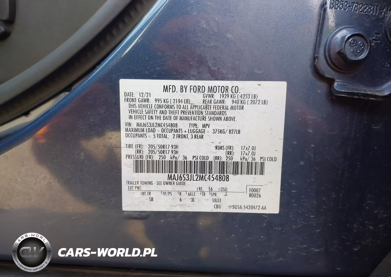 2021 Ford Ecosport Ses VIN:MAJ6S3JL2MC454808 - 9