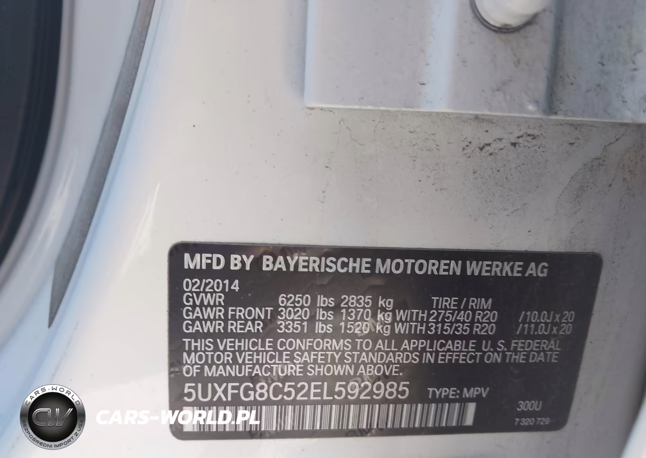 2014 BMW X6 xDrive50I VIN:5UXFG8C52EL592985 - 9