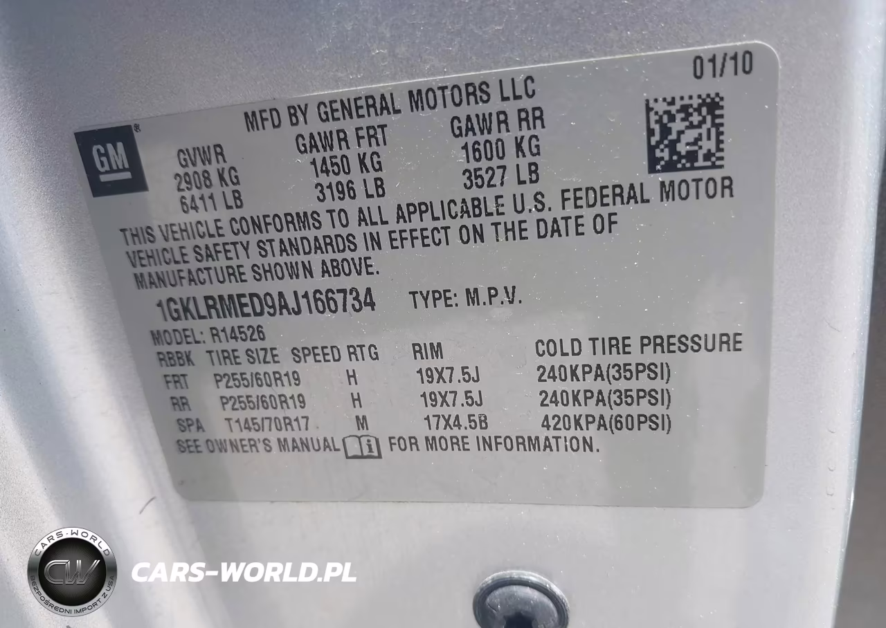 2010 GMC Acadia Slt-1 VIN:1GKLRMED9AJ166734 - 7