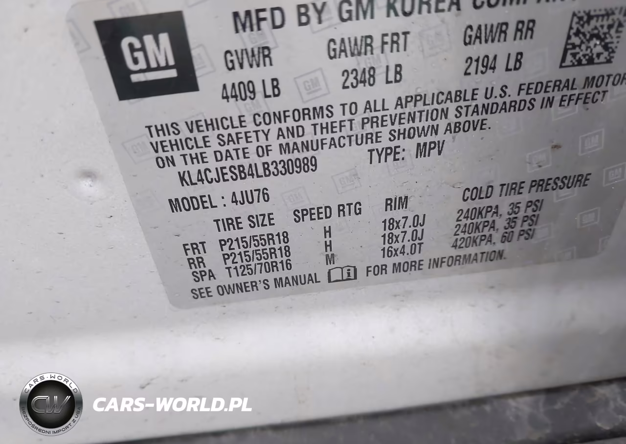 2020 Buick Encore Awd Preferred VIN:KL4CJESB4LB330989 - 9