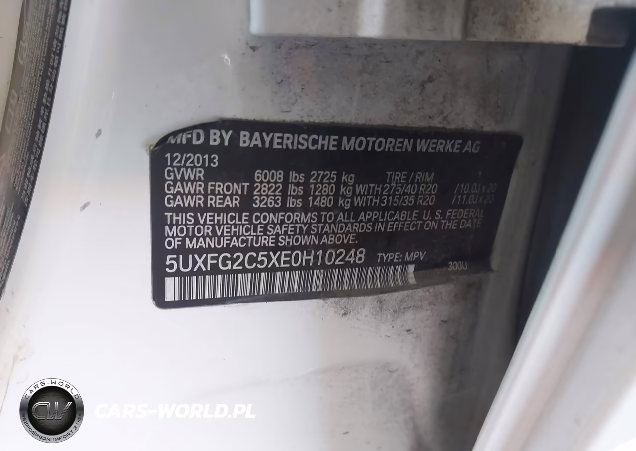 2014 BMW X6 xDrive35I VIN:5UXFG2C5XE0H10248 - 8