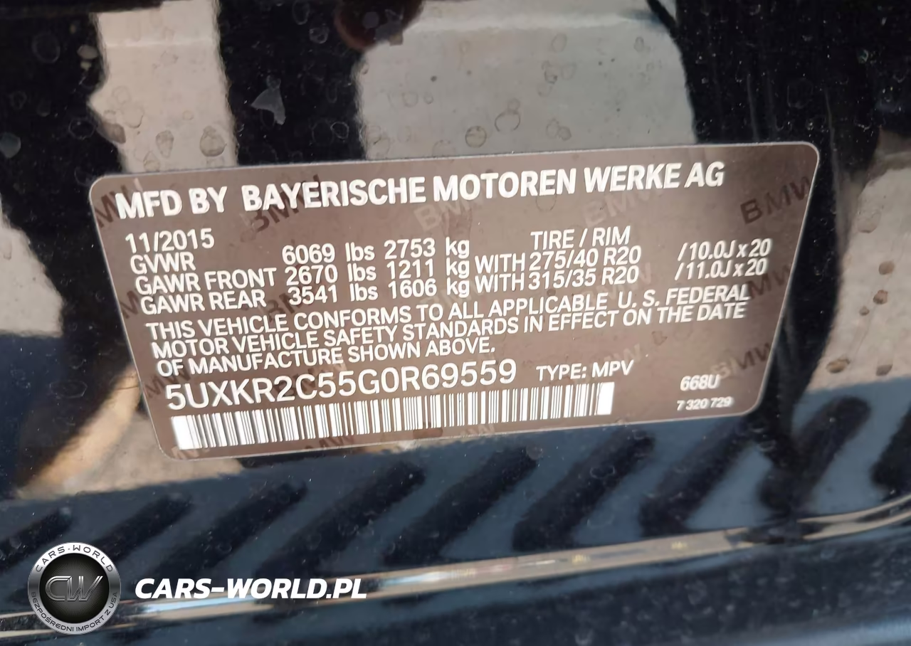 2016 BMW X5 Sdrive35I VIN:5UXKR2C55G0R69559 - 9