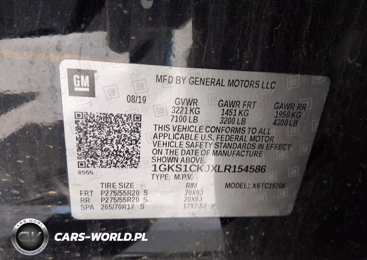 2020 GMC Yukon 2Wd Denali VIN:1GKS1CKJXLR154586 - 9
