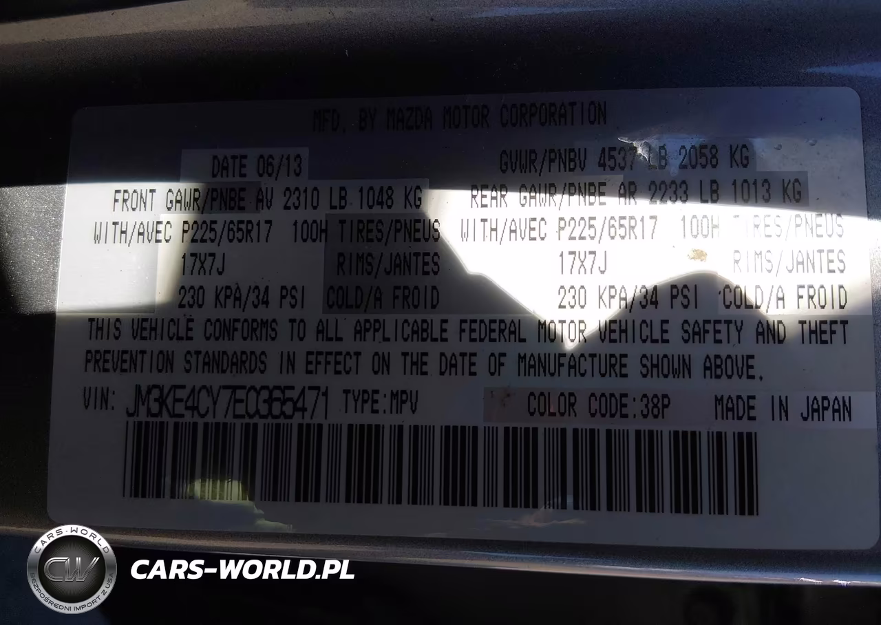 2014 Mazda Cx-5 Touring VIN:JM3KE4CY7E0365471 - 9