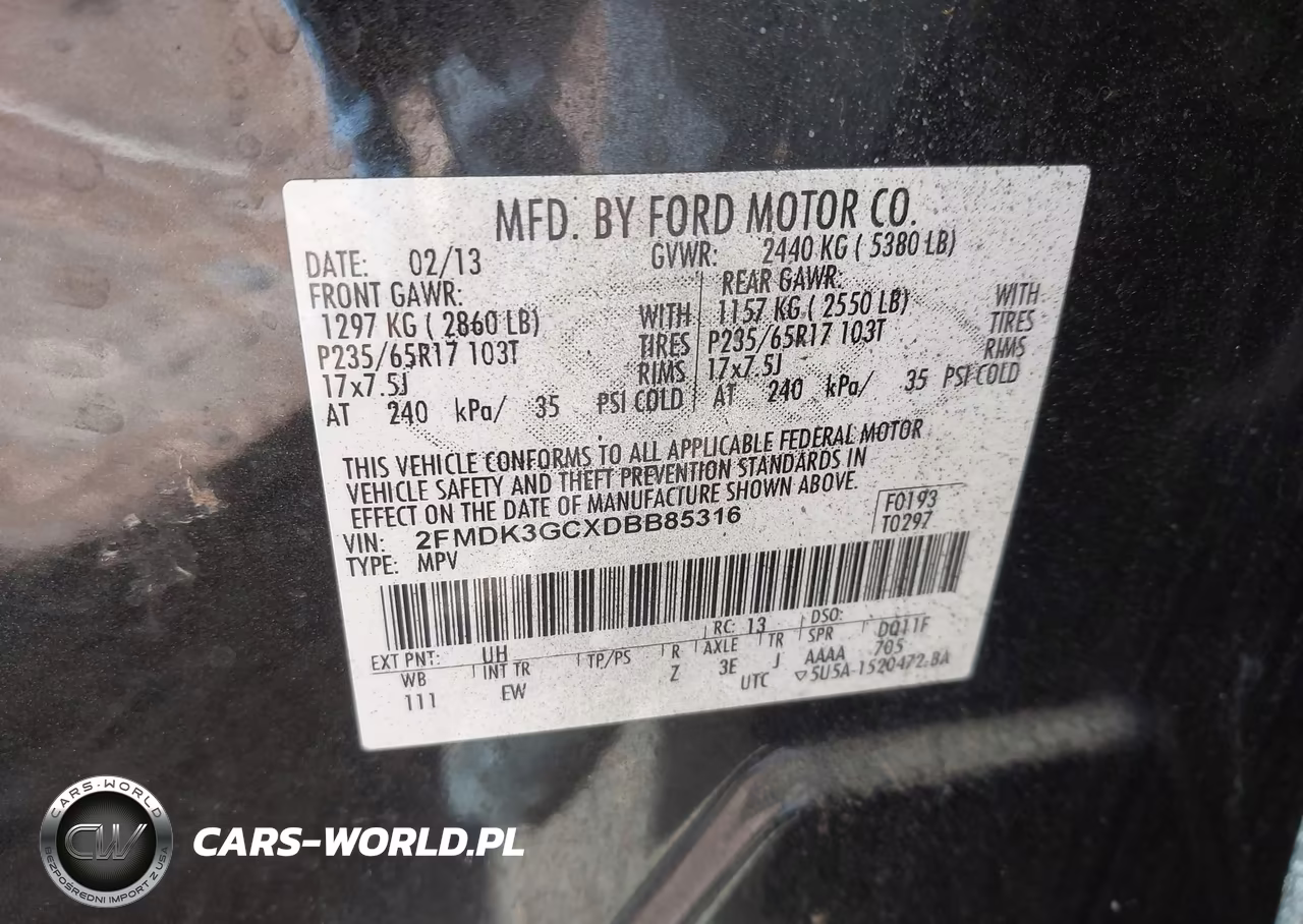 2013 Ford Edge Se VIN:2FMDK3GCXDBB85316 - 9