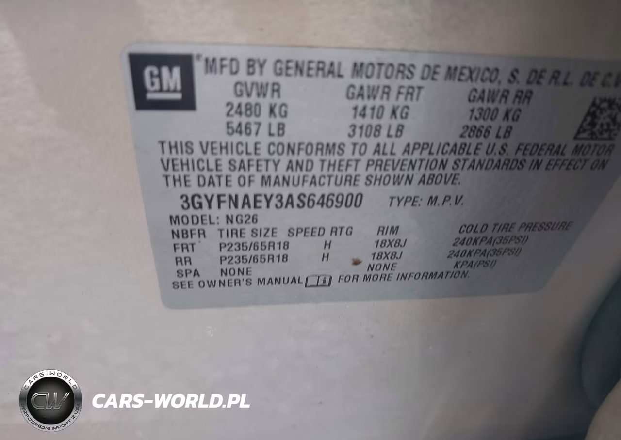 2010 Cadillac Srx Luxury Collection VIN:3GYFNAEY3AS646900 - 9