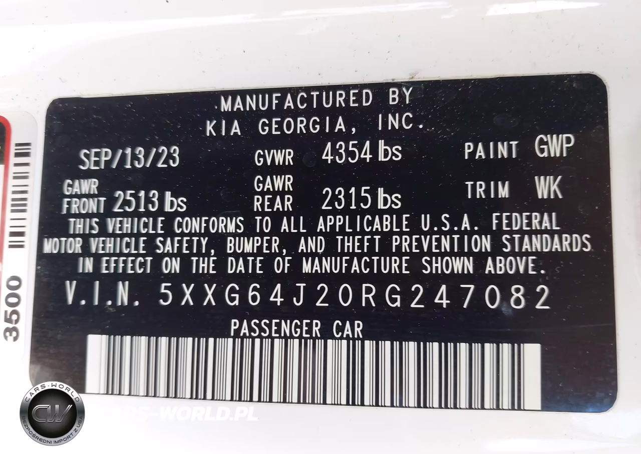 2024 Kia K5 Gt-Line VIN:5XXG64J20RG247082 - 9