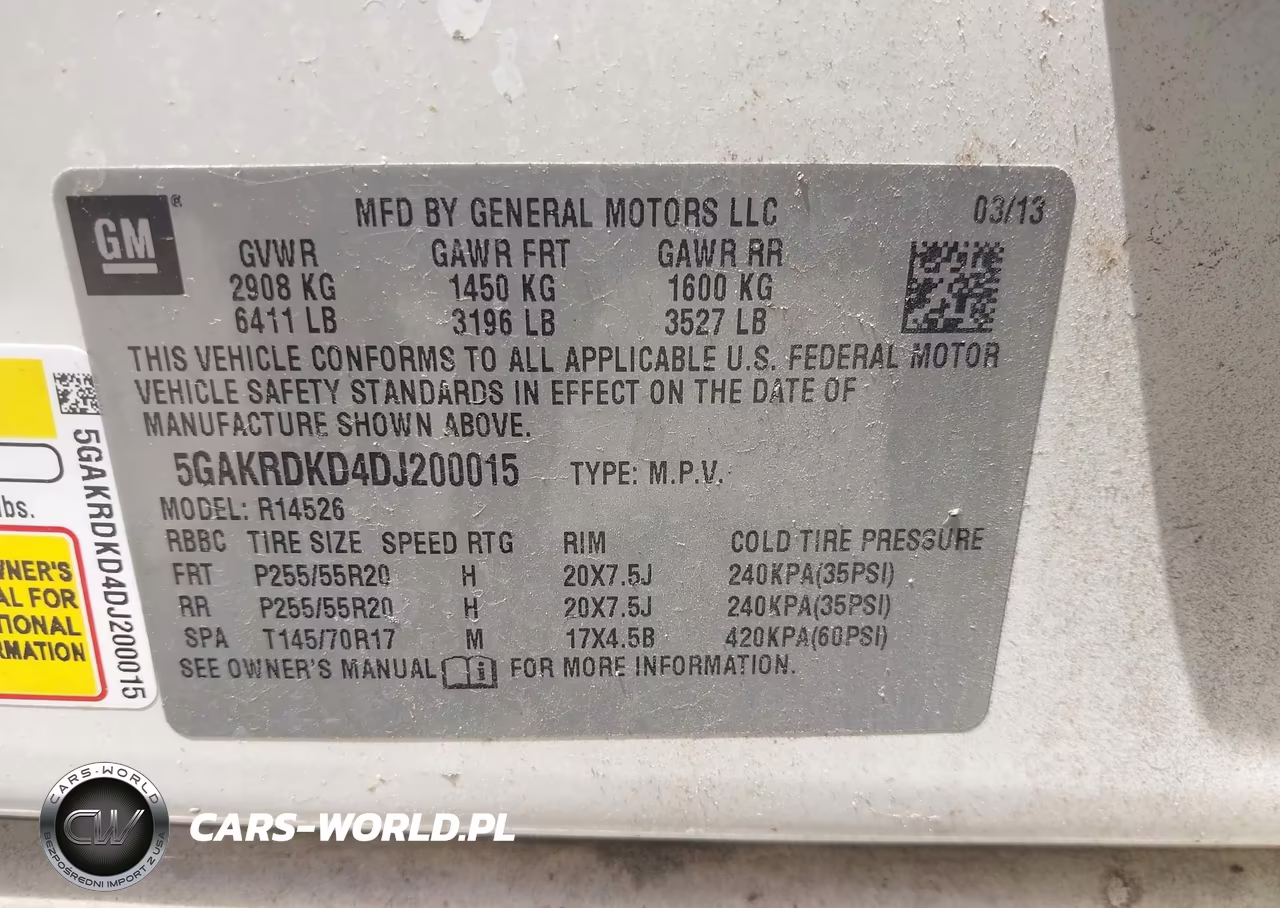 2013 Buick Enclave Premium VIN:5GAKRDKD4DJ200015 - 9