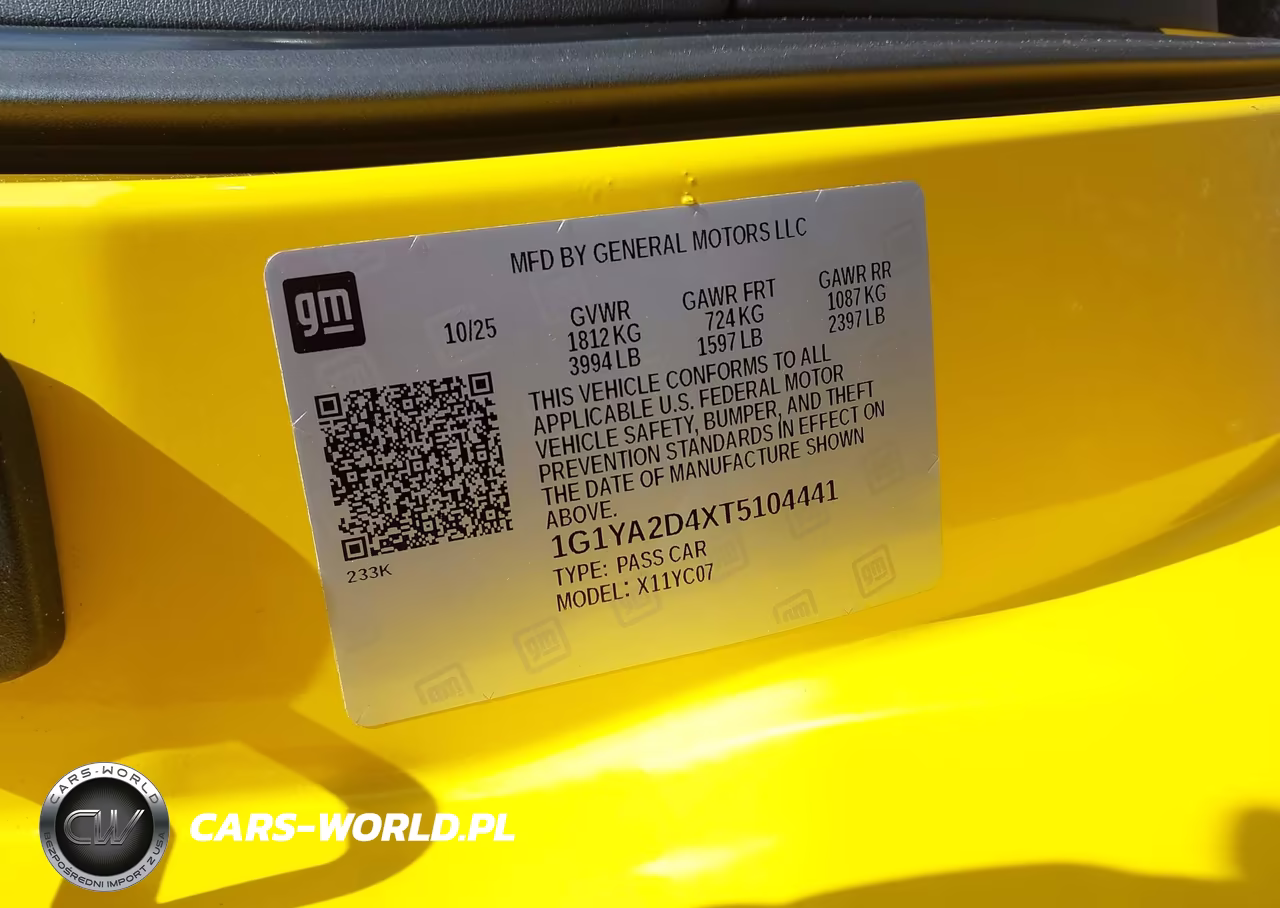 2026 Chevrolet Corvette Stingray , 1Lt, Rwd VIN:1G1YA2D4XT5104441 - 9