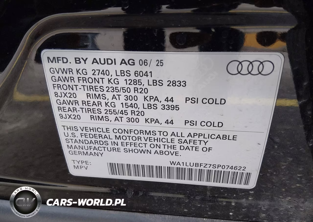 2025 Audi Q4 E-Tron Premium Plus 55 Quattro VIN:WA1LUBFZ7SP074622 - 9