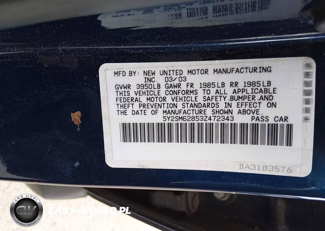 2003 Pontiac Vibe VIN:5Y2SM62853Z472343 - 9