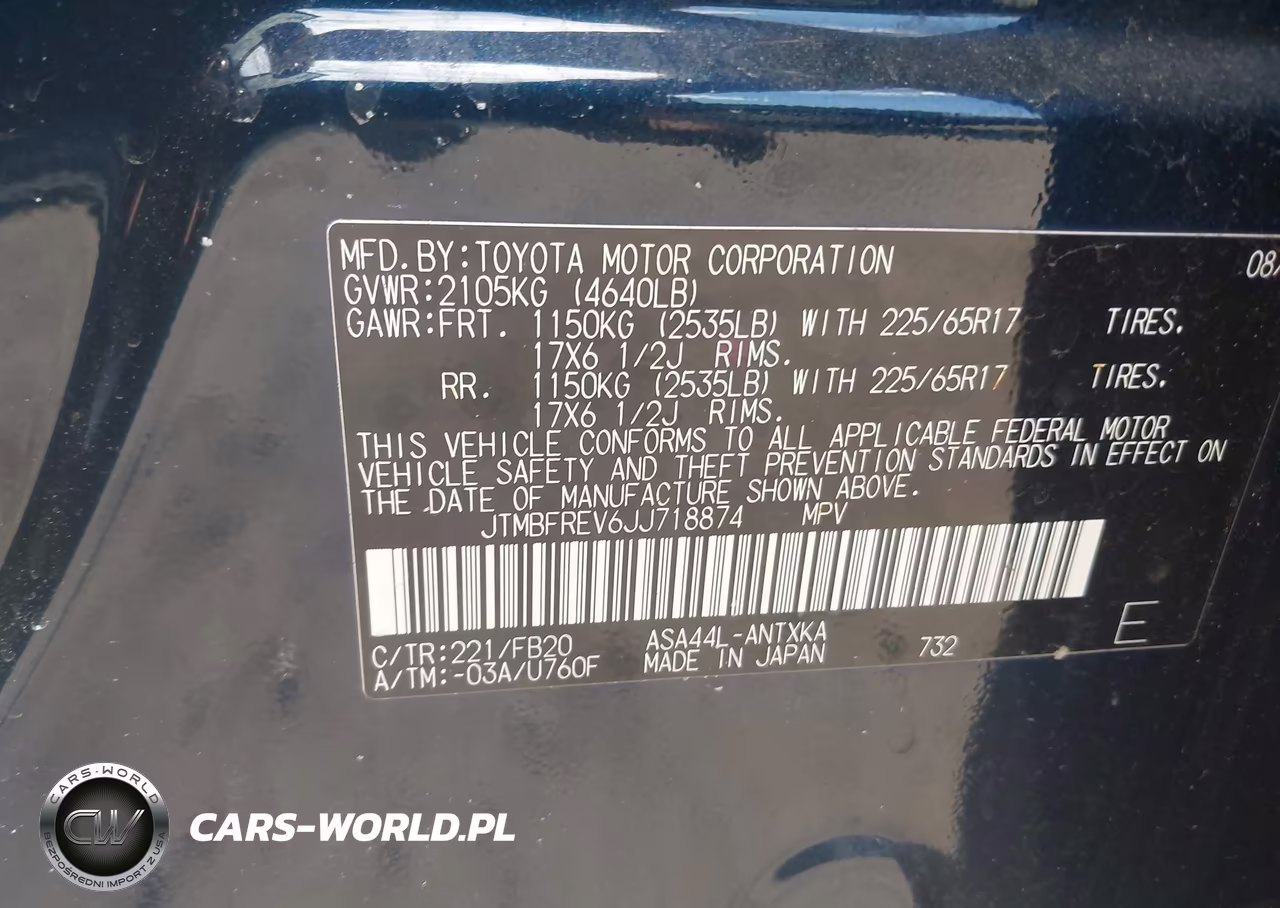 2018 Toyota Rav4 Le VIN:JTMBFREV6JJ718874 - 9