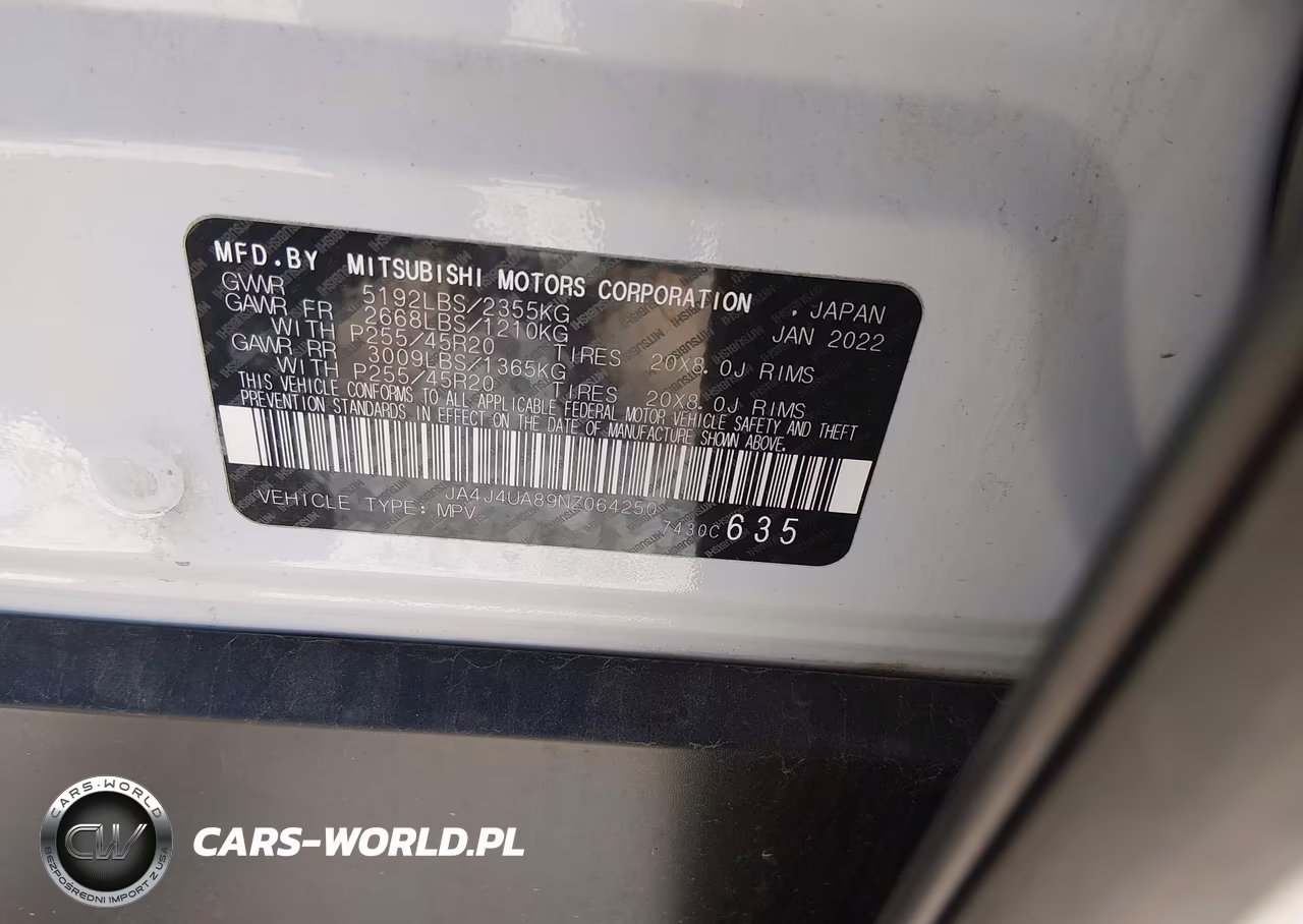 2022 Mitsubishi Outlander Se 2.5 S-Awc VIN:JA4J4UA89NZ064250 - 9