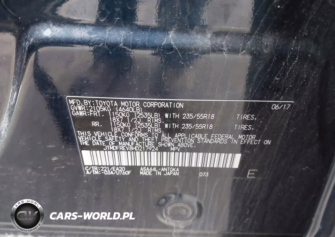 2017 Toyota Rav4 Limited VIN:JTMDFREV8HD217924 - 9