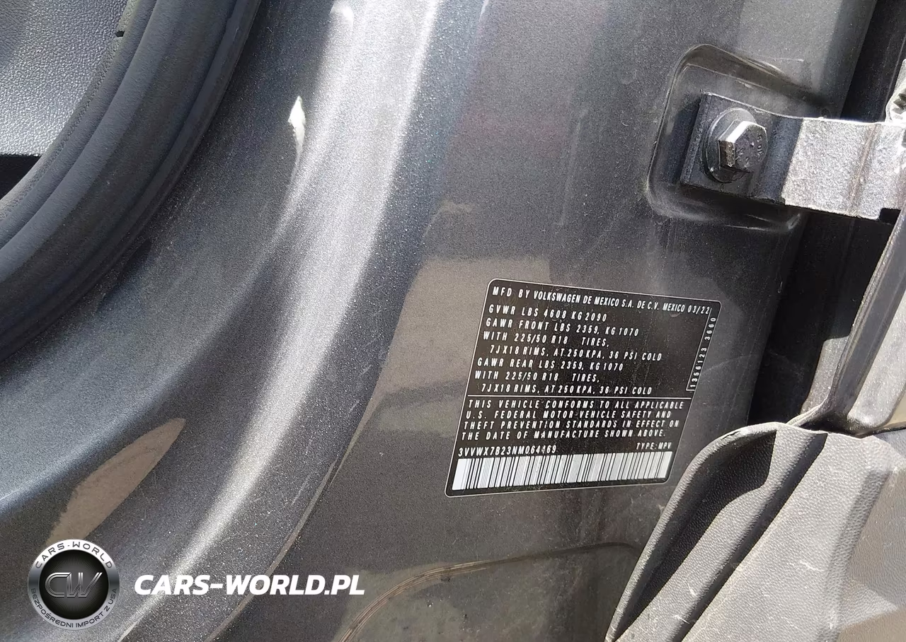 2022 Volkswagen Taos 1.5T Se VIN:3VVWX7B23NM064469 - 9