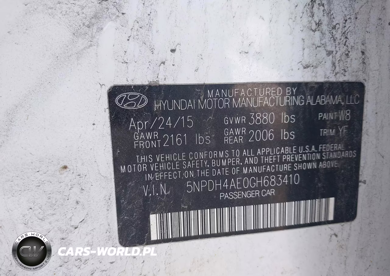 2016 Hyundai Elantra Se VIN:5NPDH4AE0GH683410 - 9