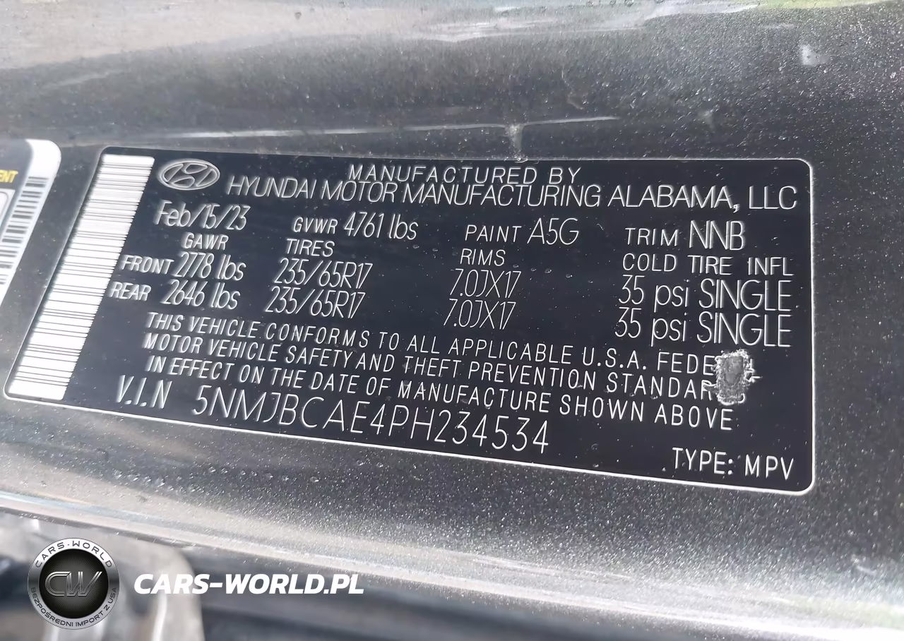 2023 Hyundai Tucson Sel VIN:5NMJBCAE4PH234534 - 9