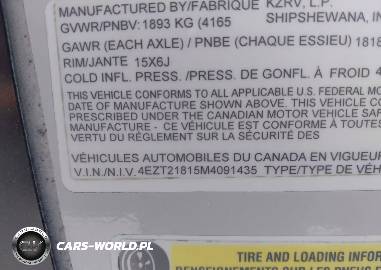 2021 Venture Sonic Lite VIN:4EZT21815M4091435 - 9