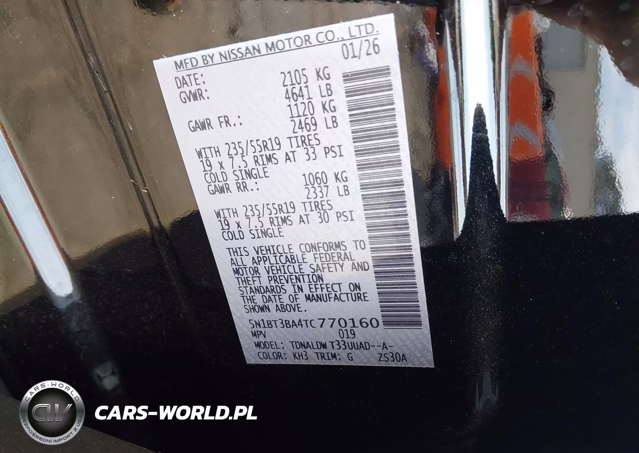 2026 Nissan Rogue Dark Armor VIN:5N1BT3BA4TC770160 - 9
