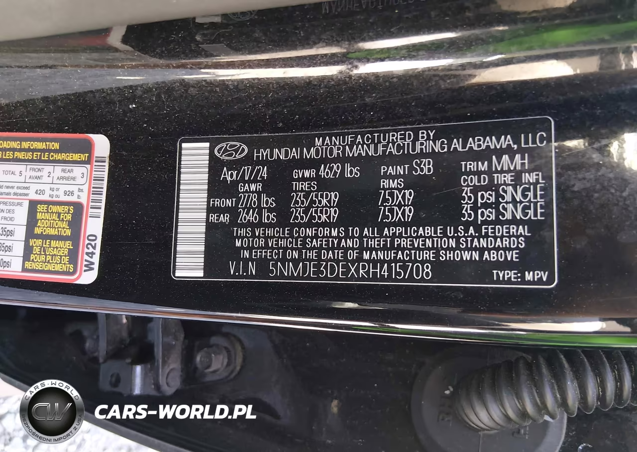 2024 Hyundai Tucson Limited VIN:5NMJE3DEXRH415708 - 9