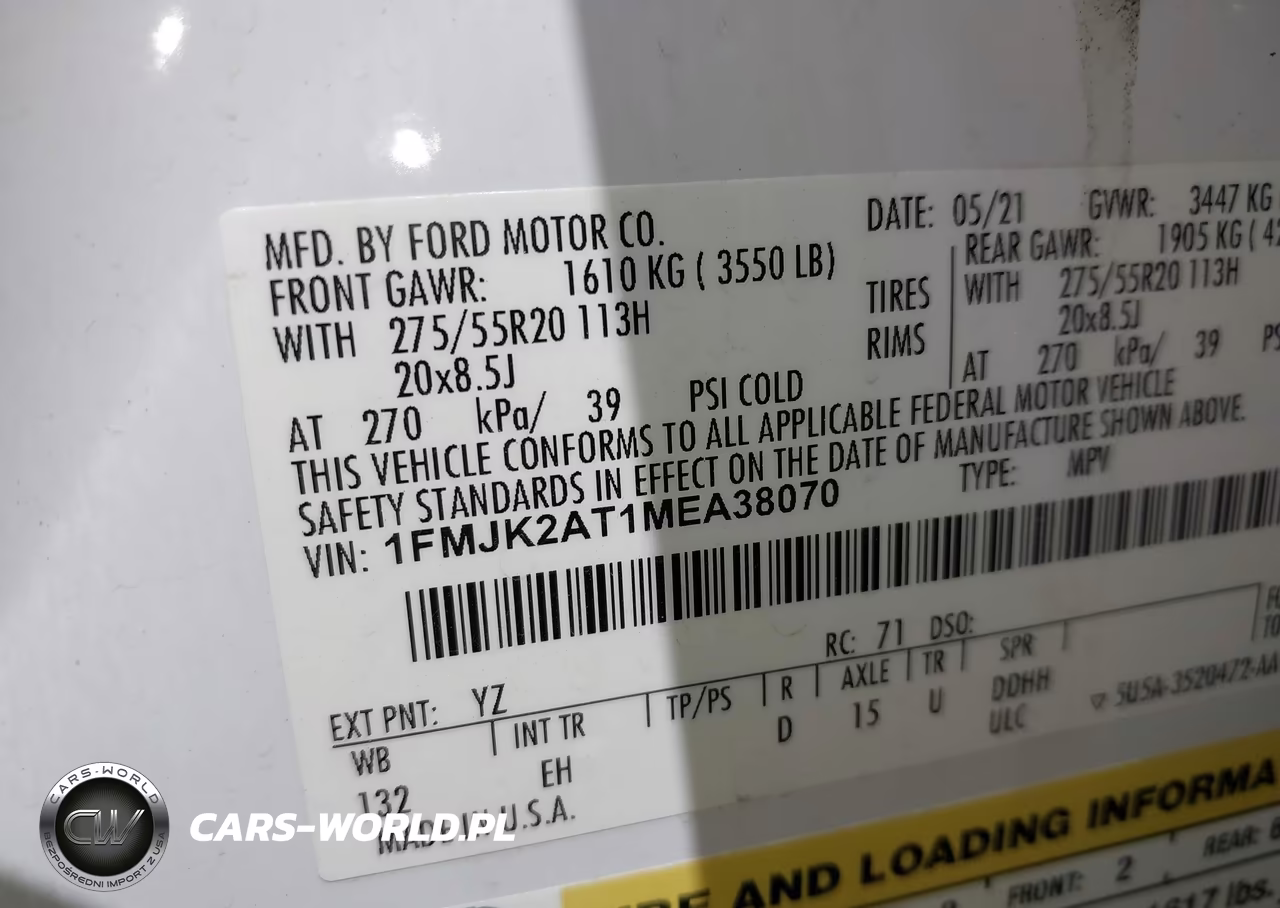 2021 Ford Expedition Limited Max VIN:1FMJK2AT1MEA38070 - 9