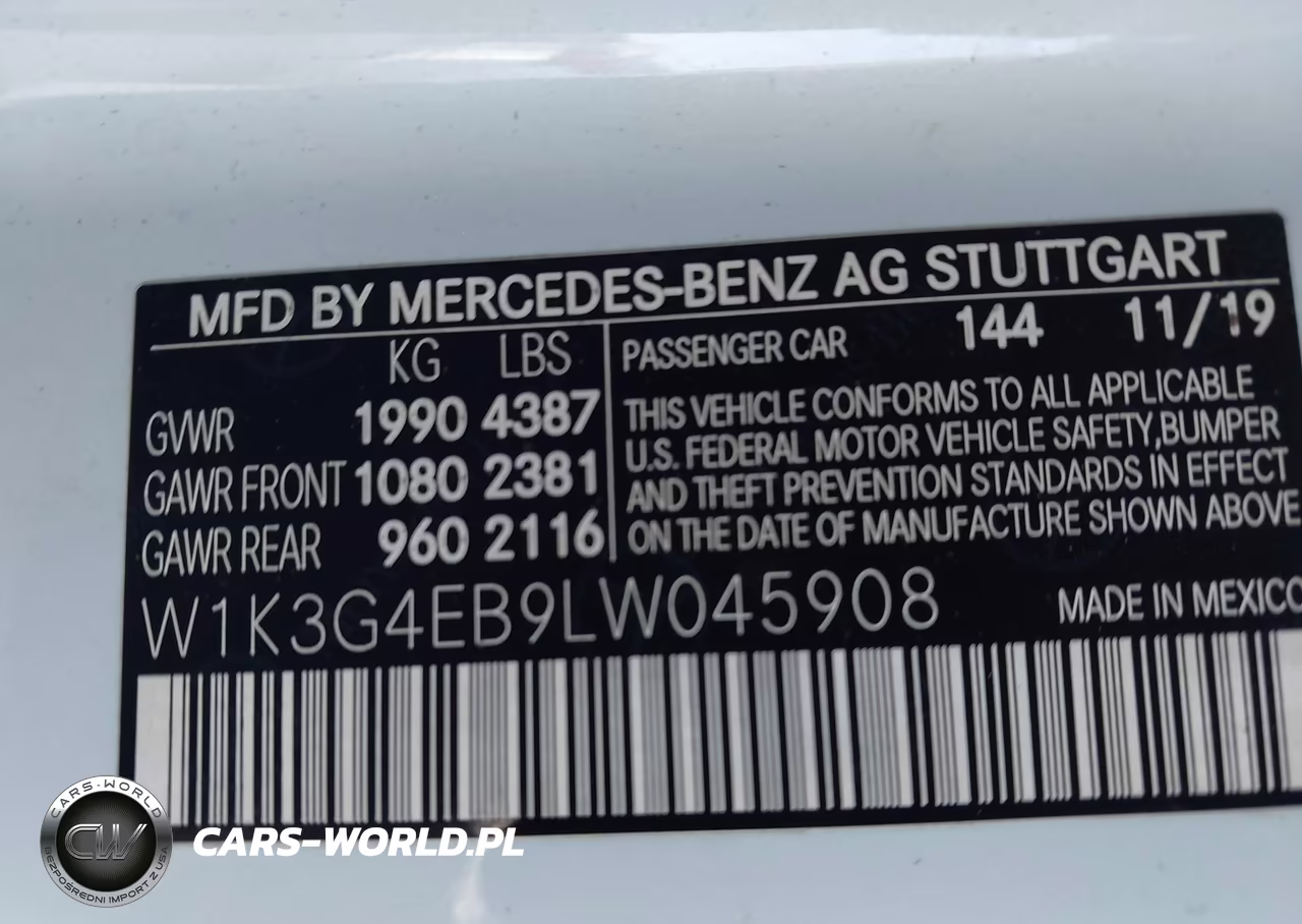 2020 Mercedes-Benz A 220 VIN:W1K3G4EB9LW045908 - 9