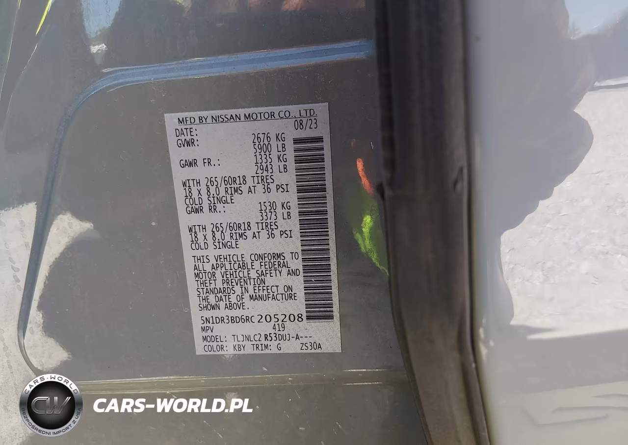 2024 Nissan Pathfinder Rock Creek 4Wd VIN:5N1DR3BD6RC205208 - 9