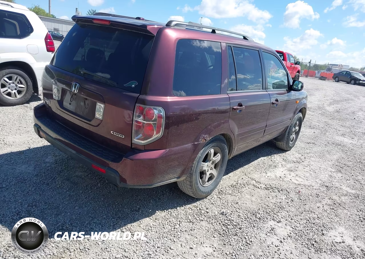 2007 Honda Pilot Ex-L VIN:2HKYF18587H538062 - 4