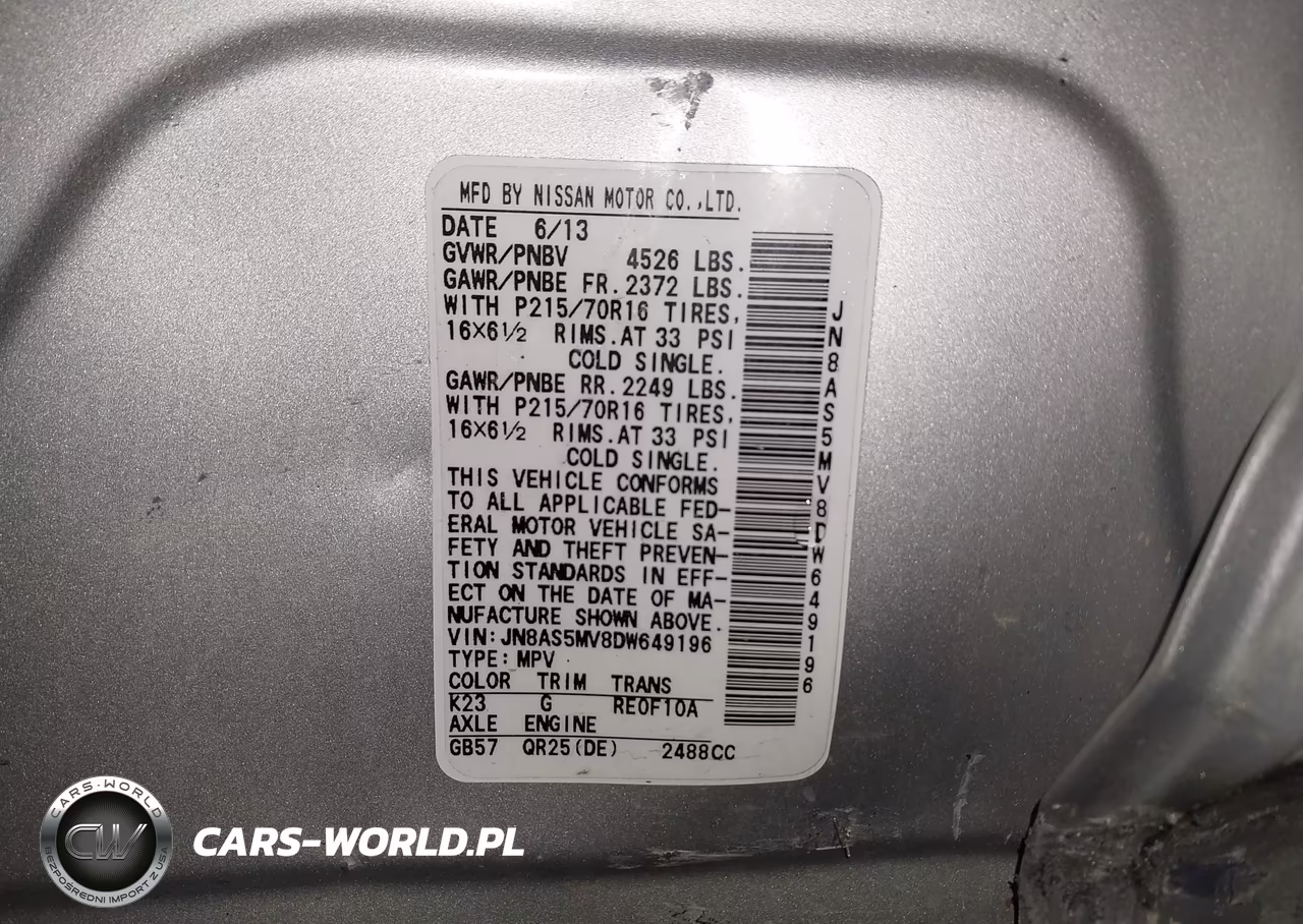 2013 Nissan Rogue S VIN:JN8AS5MV8DW649196 - 9