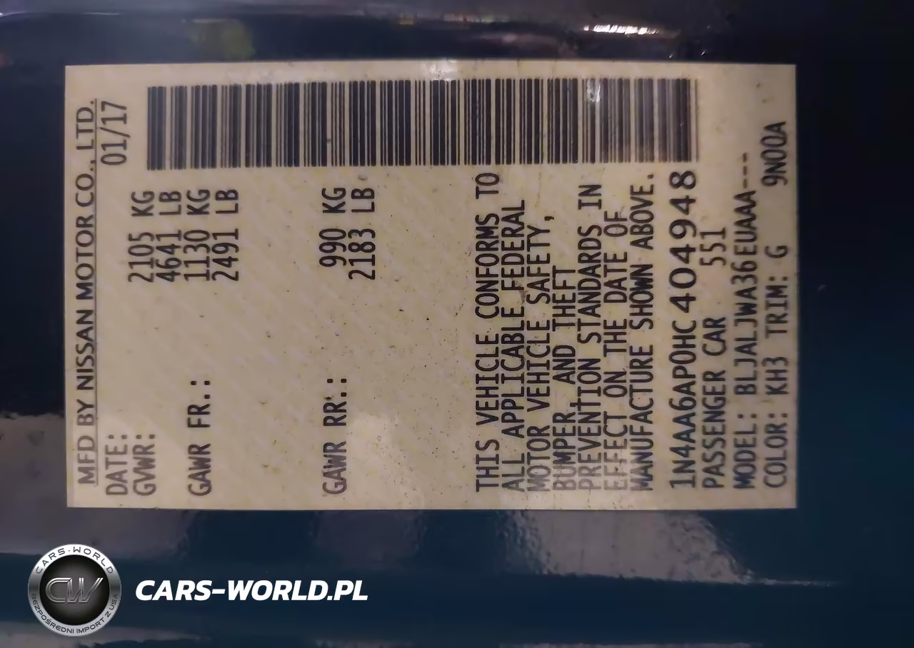 2017 Nissan Maxima 3.5 Sv VIN:1N4AA6AP0HC404948 - 9
