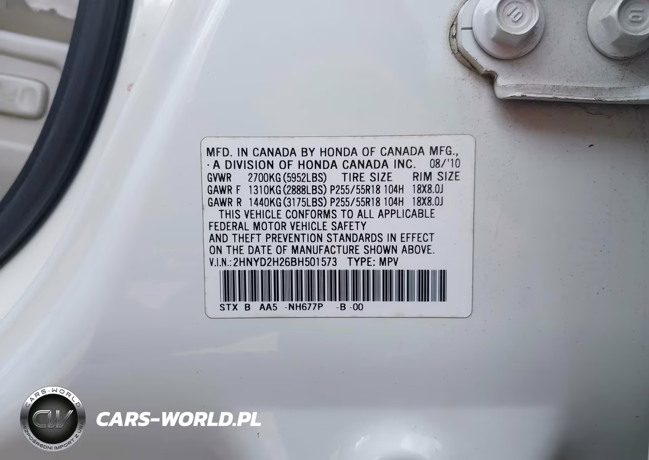 2011 Acura Mdx VIN:2HNYD2H26BH501573 - 9